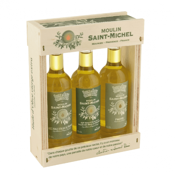 Coffret St-Michel huiles d'olives